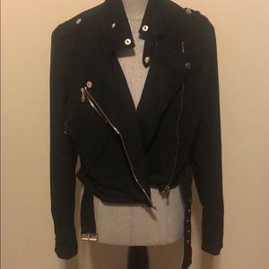 Black bomber jacket